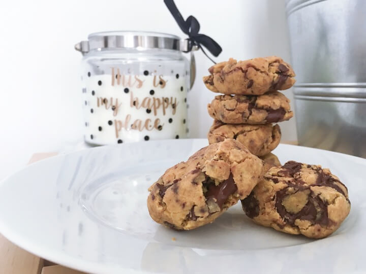 Lire la suite à propos de l’article Recette cookies cœur fondant pâte à tartiner