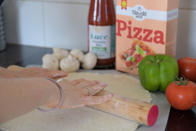 préparation sans gluten pizza